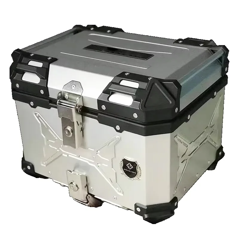 Motorcycle Storage Unit,High-Quality,Aluminum Material,Scooter Case,Sturdy Construction,For Motorcycle and Scooter Storage.