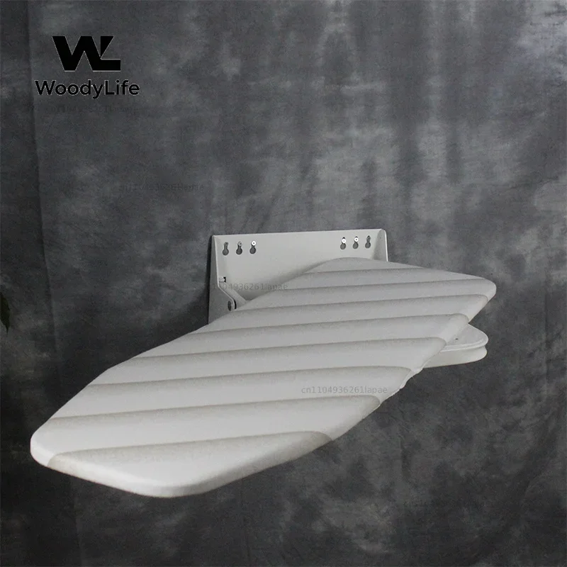 Wall-mounted Foldable Ironing Board With Dust Cover Cloakroom Wardrobe Hidden Ironing Board 180° Rotatable Washable 95*18.5*30CM