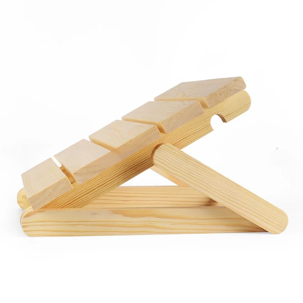 Wooden Sauna Headrest with Ergonomic Shape for Optimal Neck Support Construction for Long-Lasting Sauna Comfort