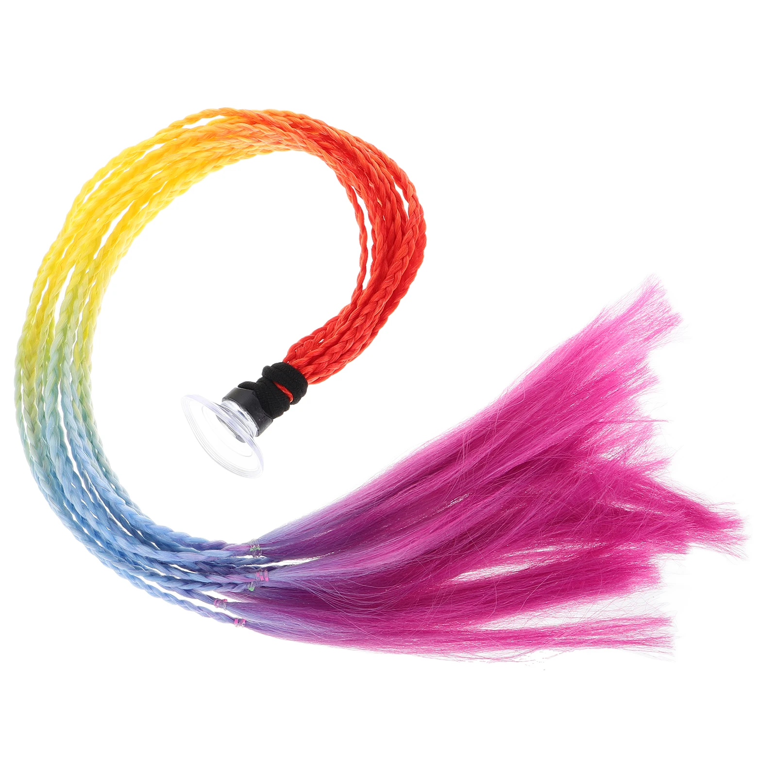 

Decorative Ponytail Motorcycle Hair Cup Riding Accessory Braid Dirt Braids Easy Installation Material