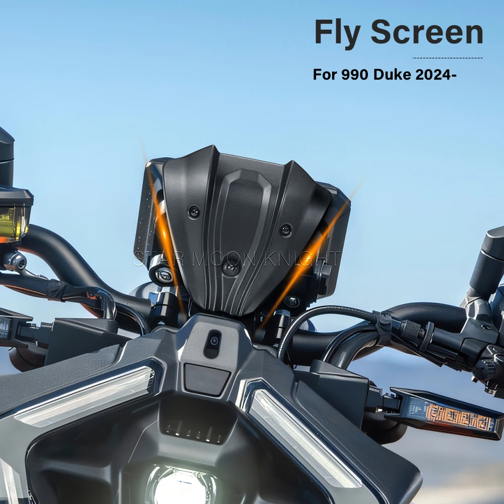 

Fly Screen For 990 Duke 990Duke 2024- Motorcycle Instrument Front Fairing WindScreen Extend Cover Accessories