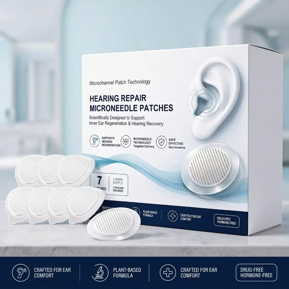 Microneedle Ear Patch Breathable Behind Ear Soothing Patch Thin Comfortable Adhesive Ear Comfort Overnight Wellness Care