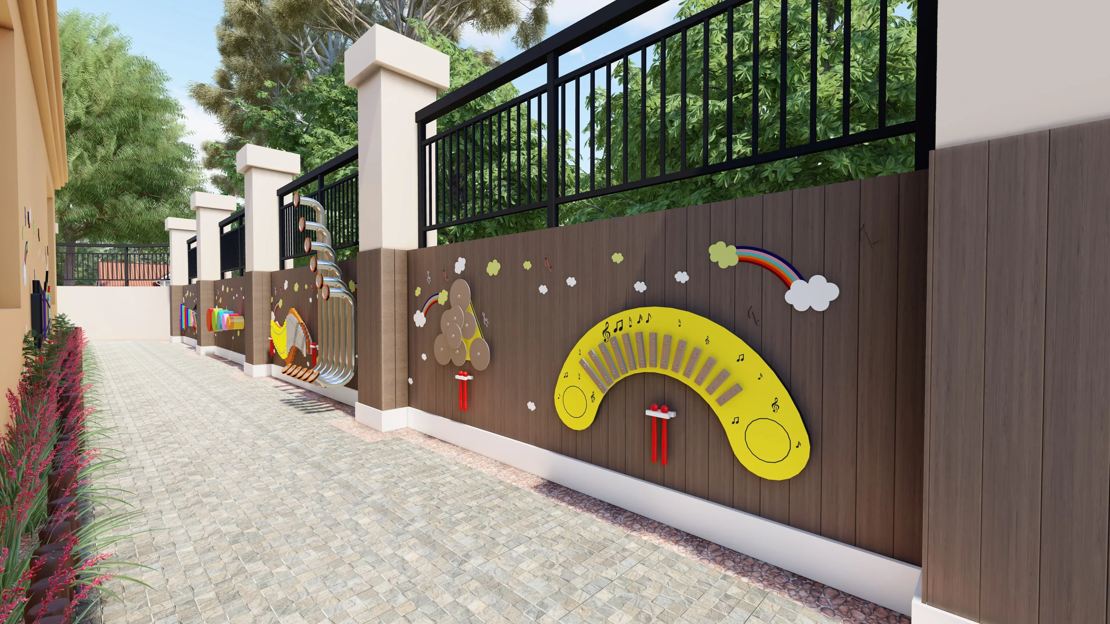 Outdoor Kids Playground Equipment for Urban Space