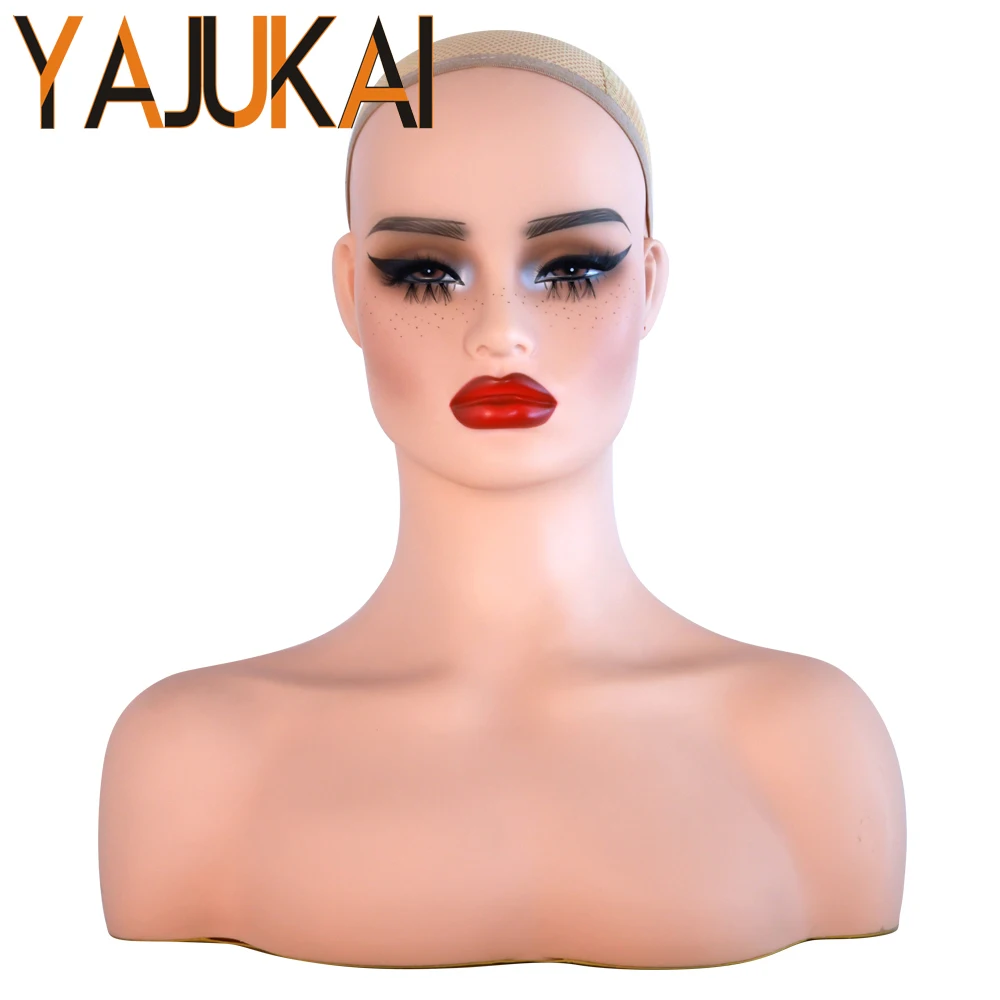 yajukai-white-skin-mannequin-head-with-shoulders-for-display-and-styling-for-wig-jewelry-clothing-female-wig-head-with-freckles