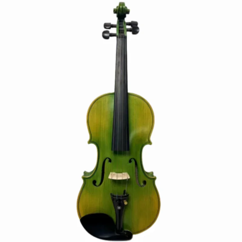 Strad style SONG master Green violin 4/4,one-piece flames maple back #7417