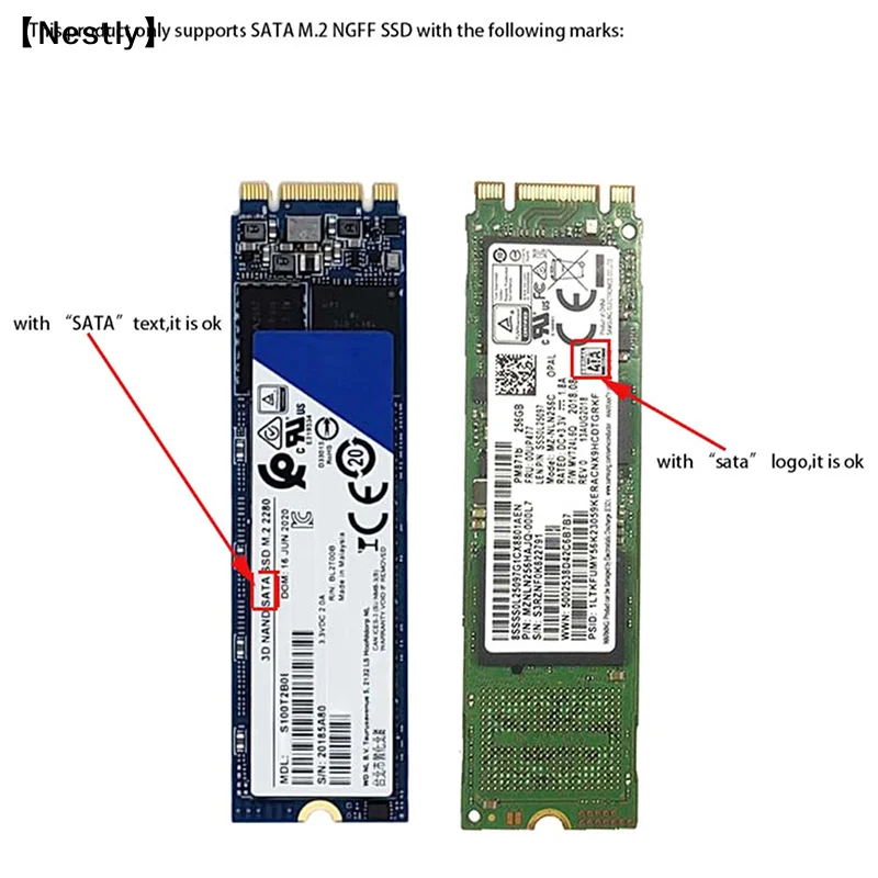

NEW SATA M.2 NGFF SSD to 2.5" SATA 2.5" SATA to M.2 NGFF SSD Adapter Riser Card Hot Sale〔Nest〕