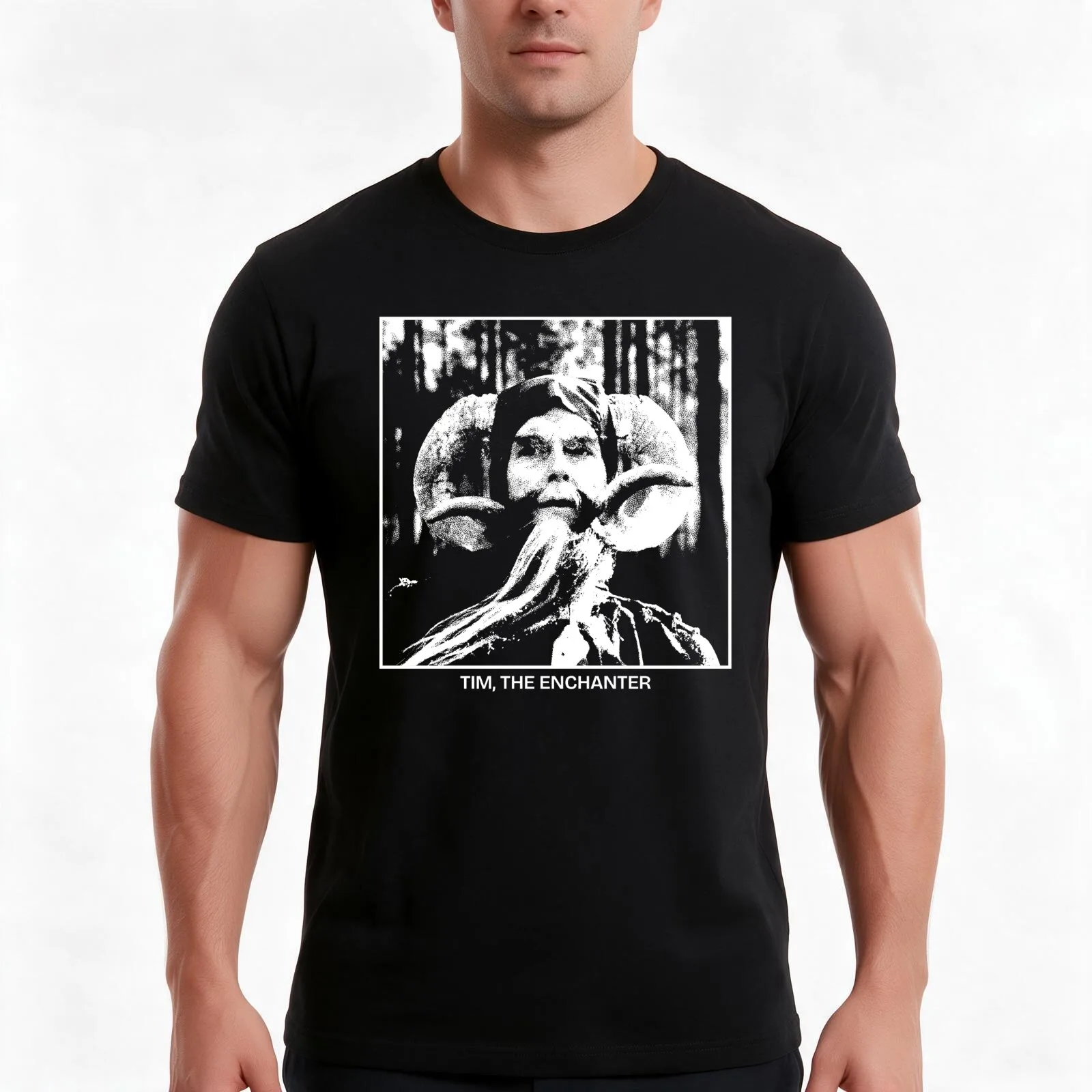 Tim The Enchanter T-Shirt Summer Casual Cotton Tee Oversized Streetwear Tops Vintage Graphic Print Loose Fit Short Sleeve