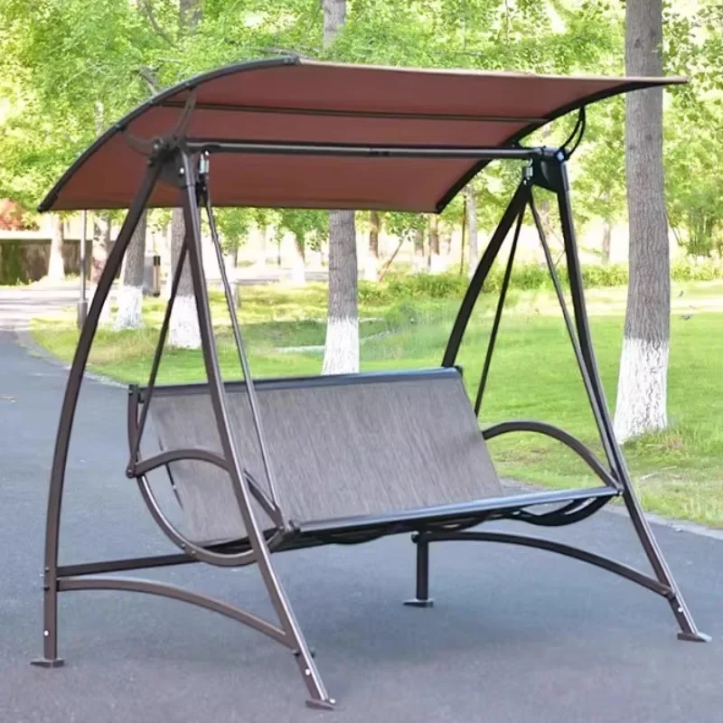 Swing courtyard balcony rocking chair garden yard swinging double hanging chair outdoor waterproof