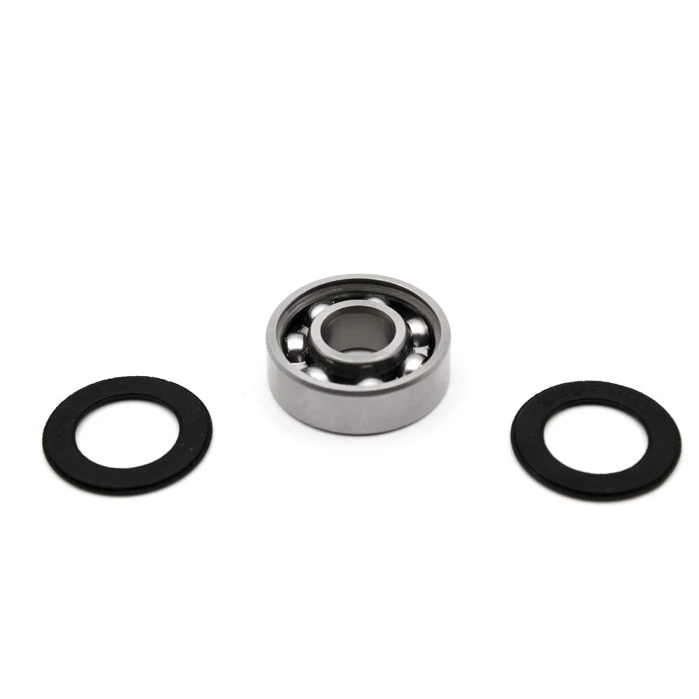 100Pcs 608-2RS Skateboard Bearing,Rolling Bearings Silver, 8X22X7mm