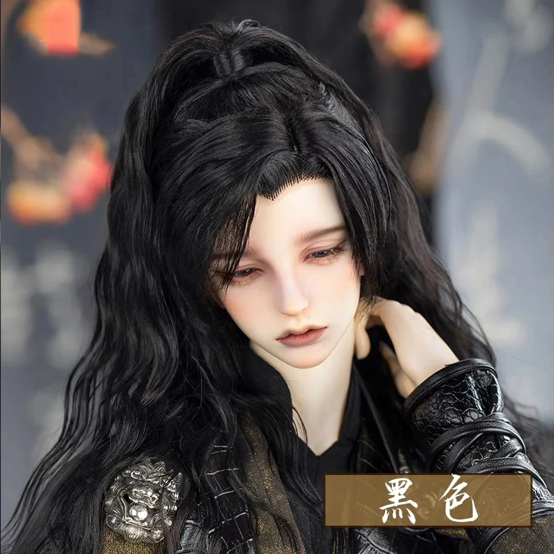 

1/4 1/3 Scale BJD Doll Wigs Ancient Costume Chinese Hanfu Long Hair Samurai Wig For SD13 Girl SSDF ID72 Uncle Accessories A1933