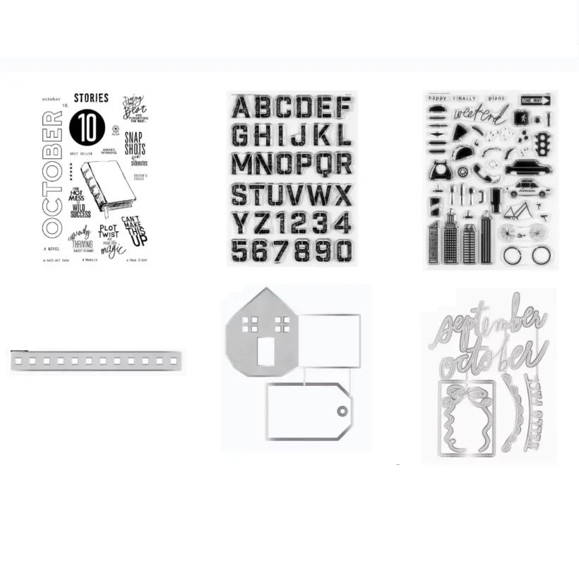 

October Clear Stamp Печать для DIY Скрапбукинг Фотоальбом Декоративный A9001