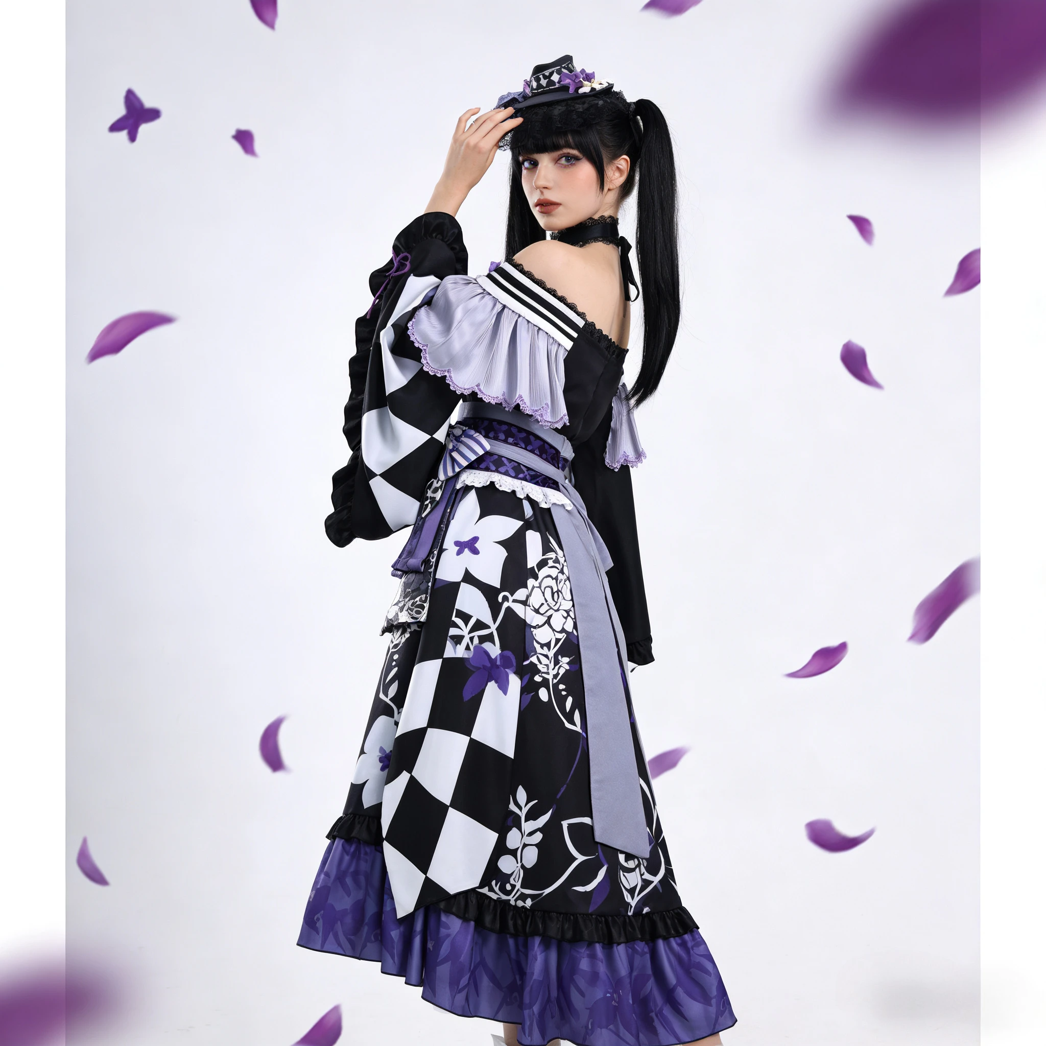 أنيمي ماهو شوجو نو ماجو سايبان هوشو ماجو الساحرة محاكمة الفتيات السحرية تأثيري الحكم لعب الأدوار زي عيد الميلاد شعر مستعار