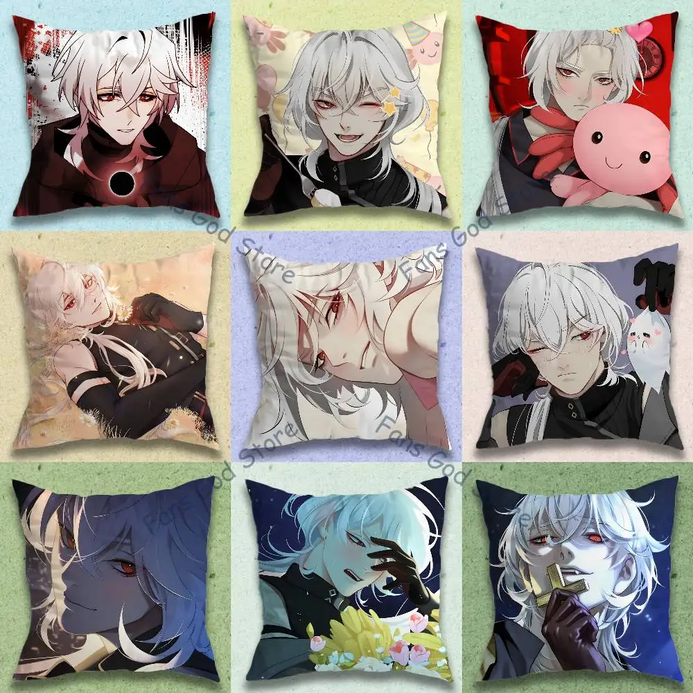 D-Date With D-Death Casper Anime Celebrity Merchandise All-Match Printed Pillow Case Sofa Car Office Room Decoration Protector