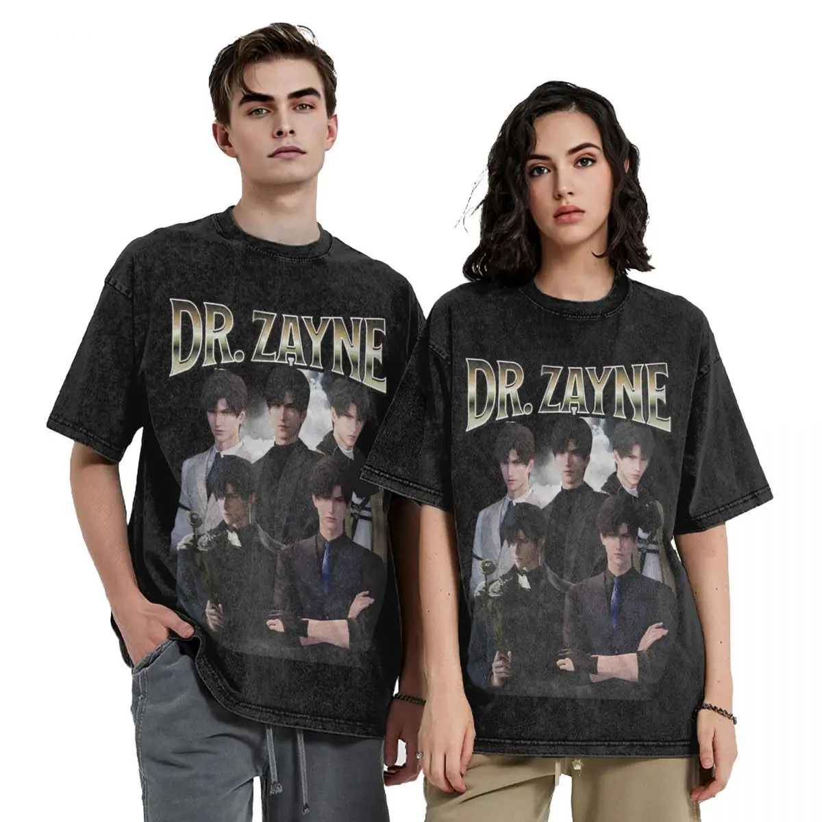 DR Zayne Love And Deepspace Washed Shirt Merch Oversize T-Shirts Men Women Tee