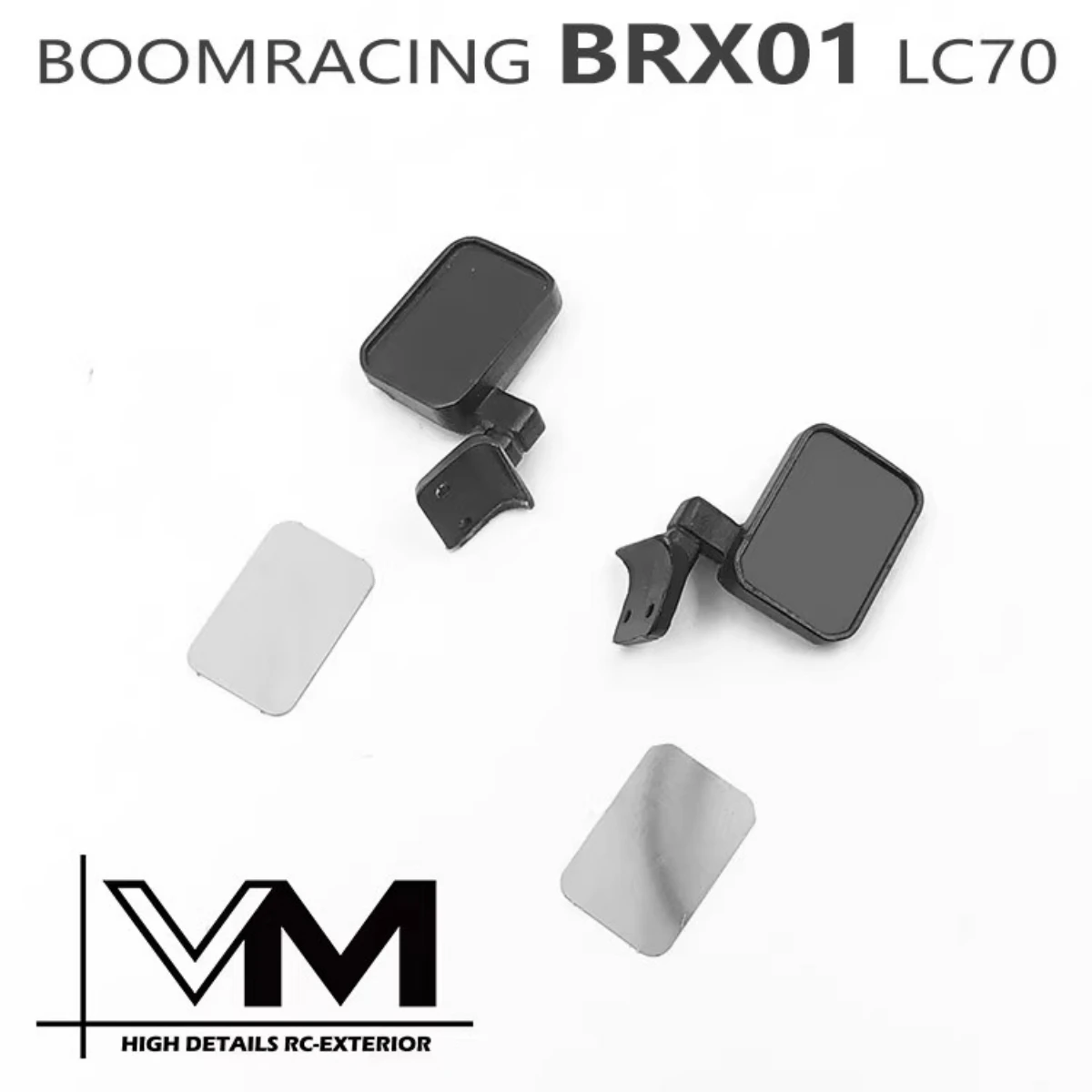 

CChand Rubber Rear Mirrors for 1:10 RC Car Boomracing BRX01 LC70 Body