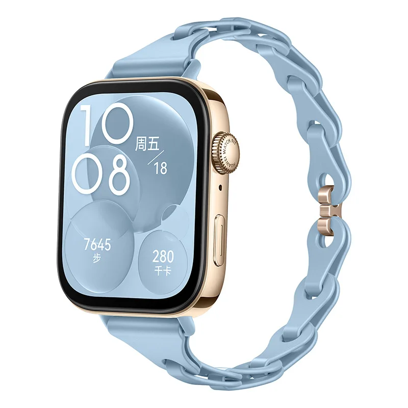 حزام لهاتف Huawei Fit4/Fit 4 Pro استبدال سوار عصري متعدد الألوان خفيف الوزن للرجال والنساء لهاتف Huawei Fit4 3/Fit4 Pro