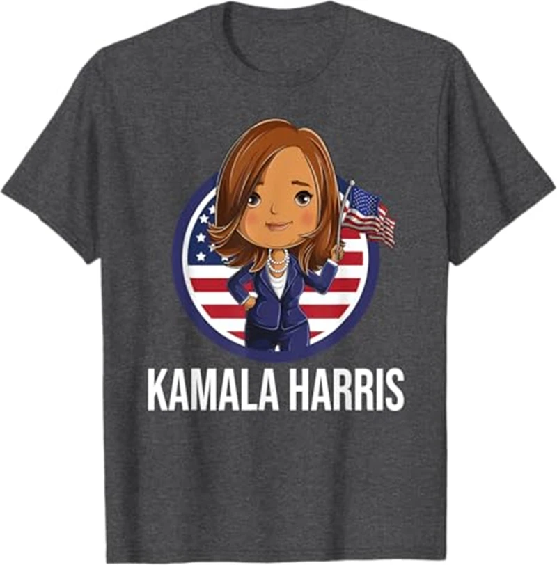 3D Print Kamala Harris Y2k Graphic T Shirts Men Women Kids Graphic Ice Tee Tops Summer Street Casual Harajuku Mens Funny T Shirt