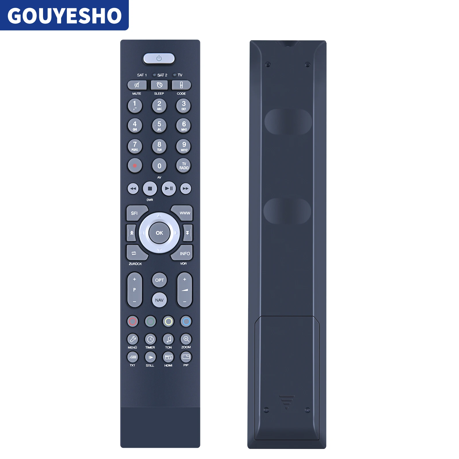 New Remote Control for TechniSat FBDVR401B Fits Set 1 Digit ISIO S1 Digicorder