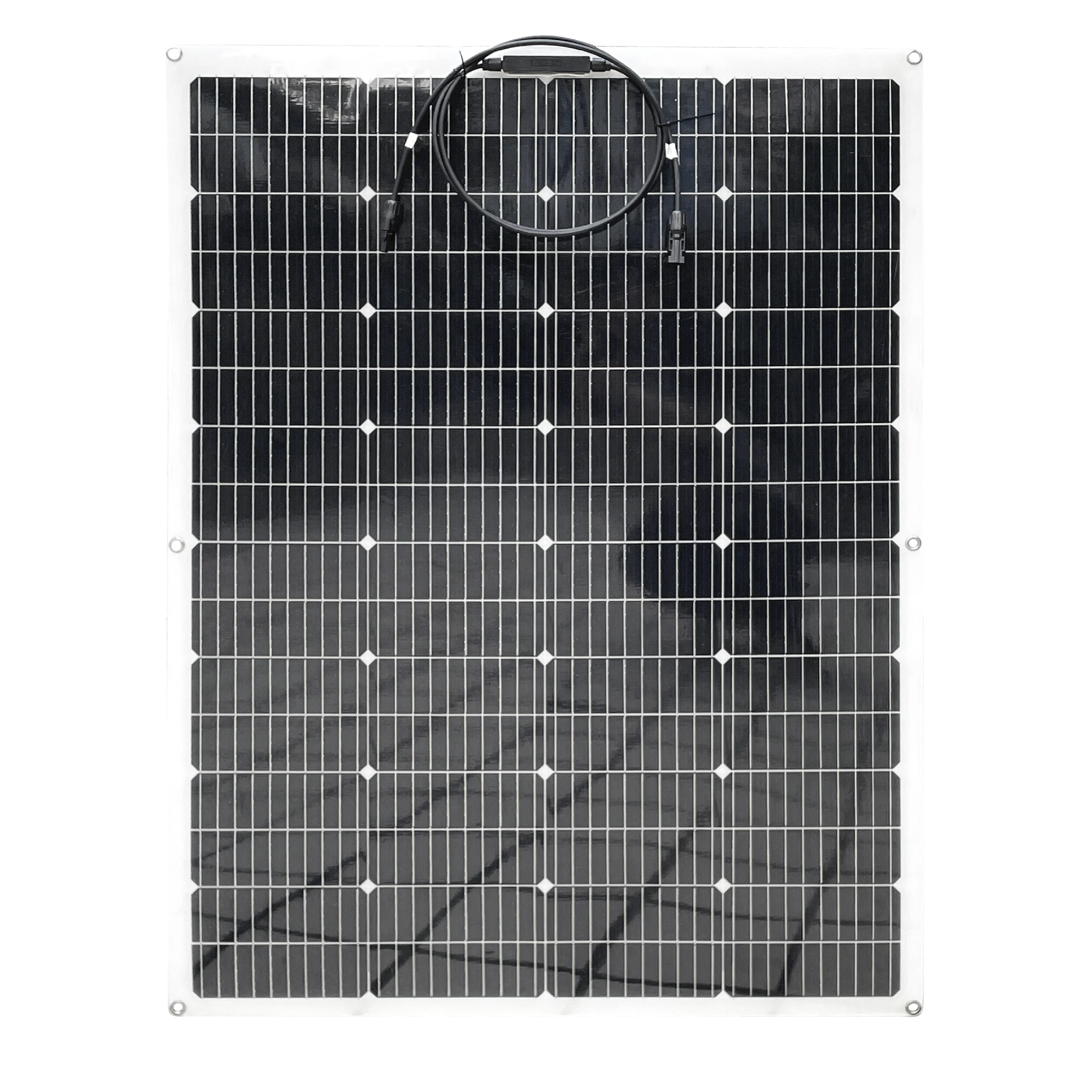 GGJ 150W 100W 12V  Monocrystalline Solar Panel Flexible Waterproof with PV Connector for Camping Equipment RV Boat Home System