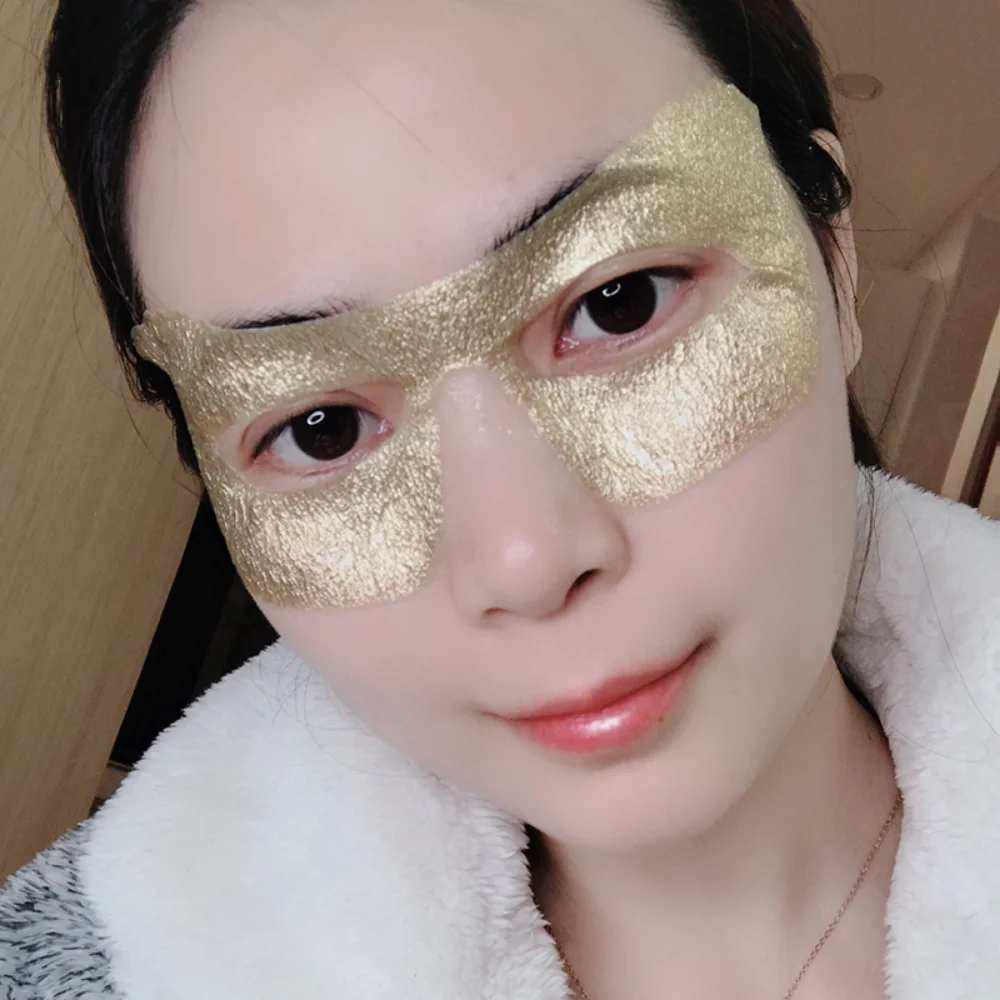 Gold Foil Eye Patch Mask, Hidratante Refirmante, Anti-Rugas, Lightening Eye Lines, Cuidados Com A Pele, Salão De Beleza, 30 Pares