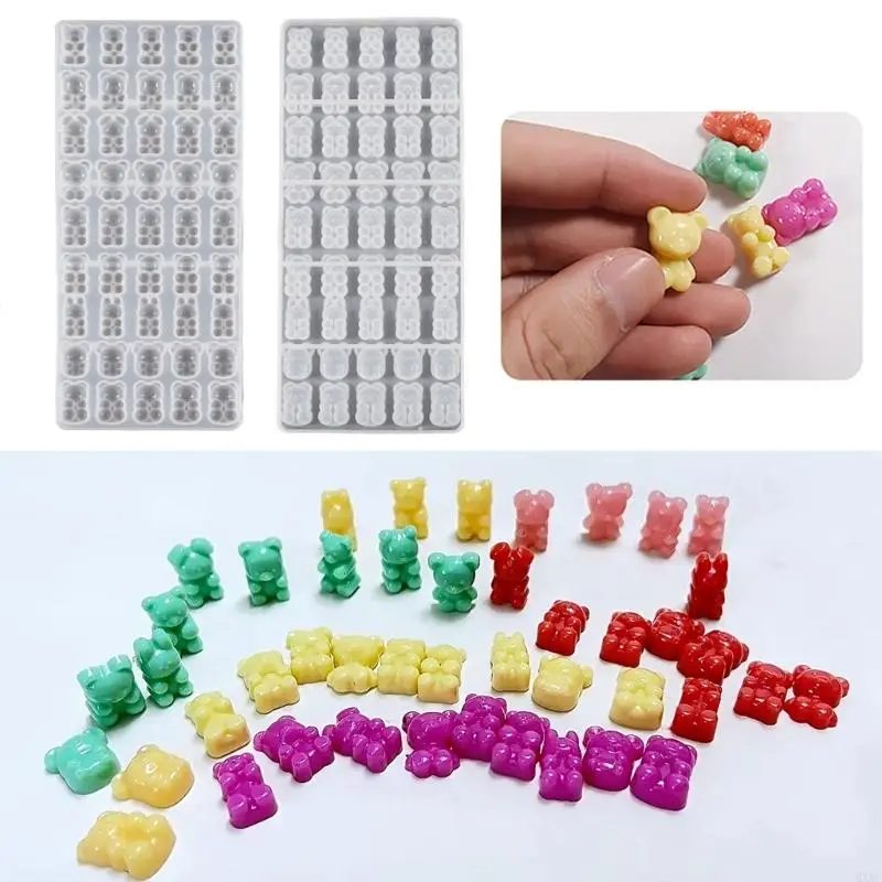 

MXMF Diy Crystal Drop Gypsum Mold Bear Rabbit Mouse Jewelry Mold