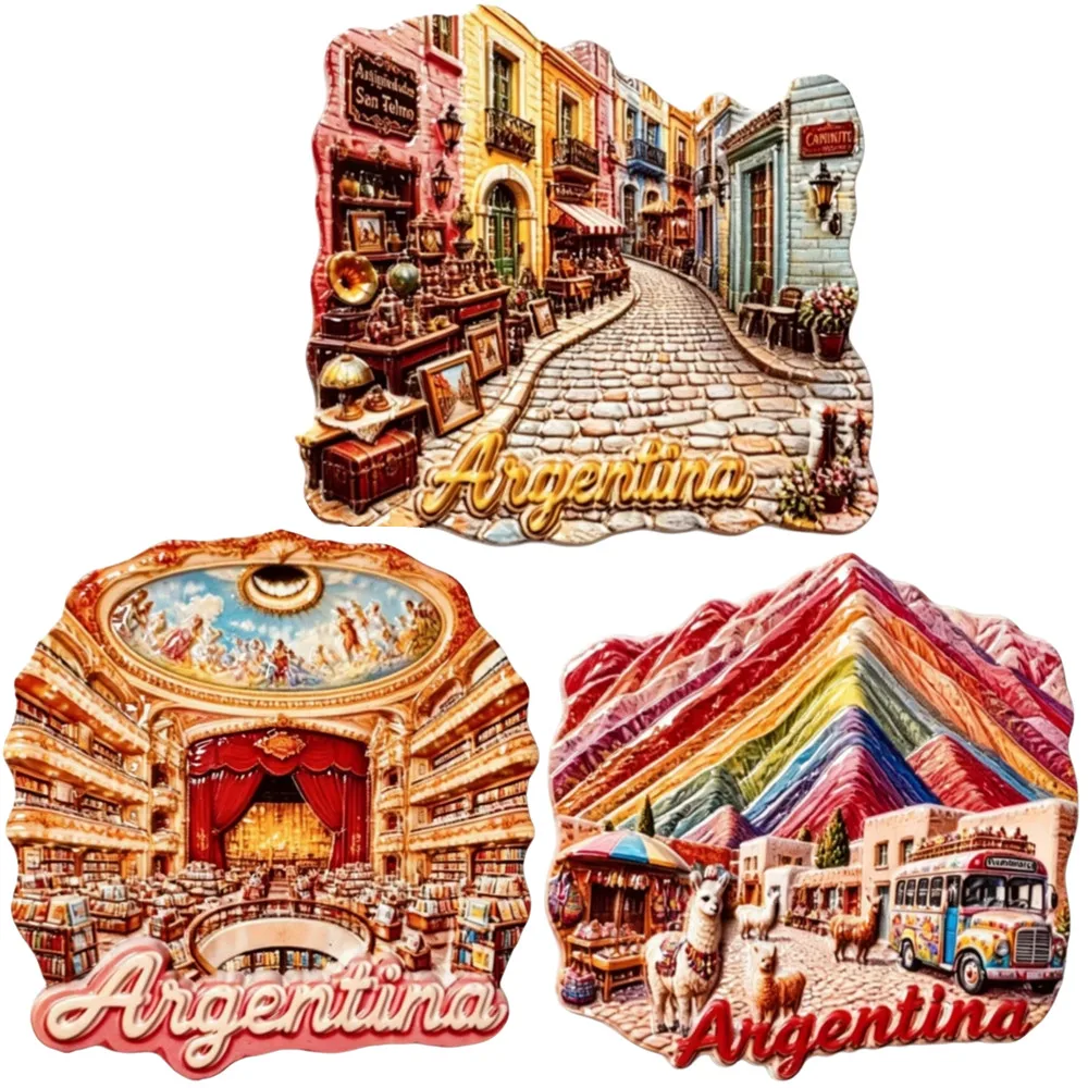South America  Argentina 3D Fridge Magnets Tourism Souvenir Refrigerator Magnets Sticker