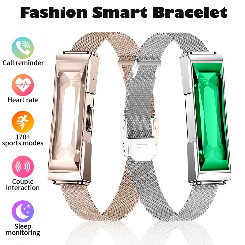 

Fashion Smart Jewellery Bracelet Call Reminder Heart Rate Sleep Sports Fitness Tracker Pedometer Smart Wrist Watch Ladies Gift