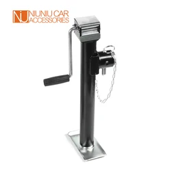 Trailer Side Wind Jack 5000lbs X 15 Inch Lift Round Pipe Mount Swivel Stabilizer Leg RV Parts Camper Caravan Accessories