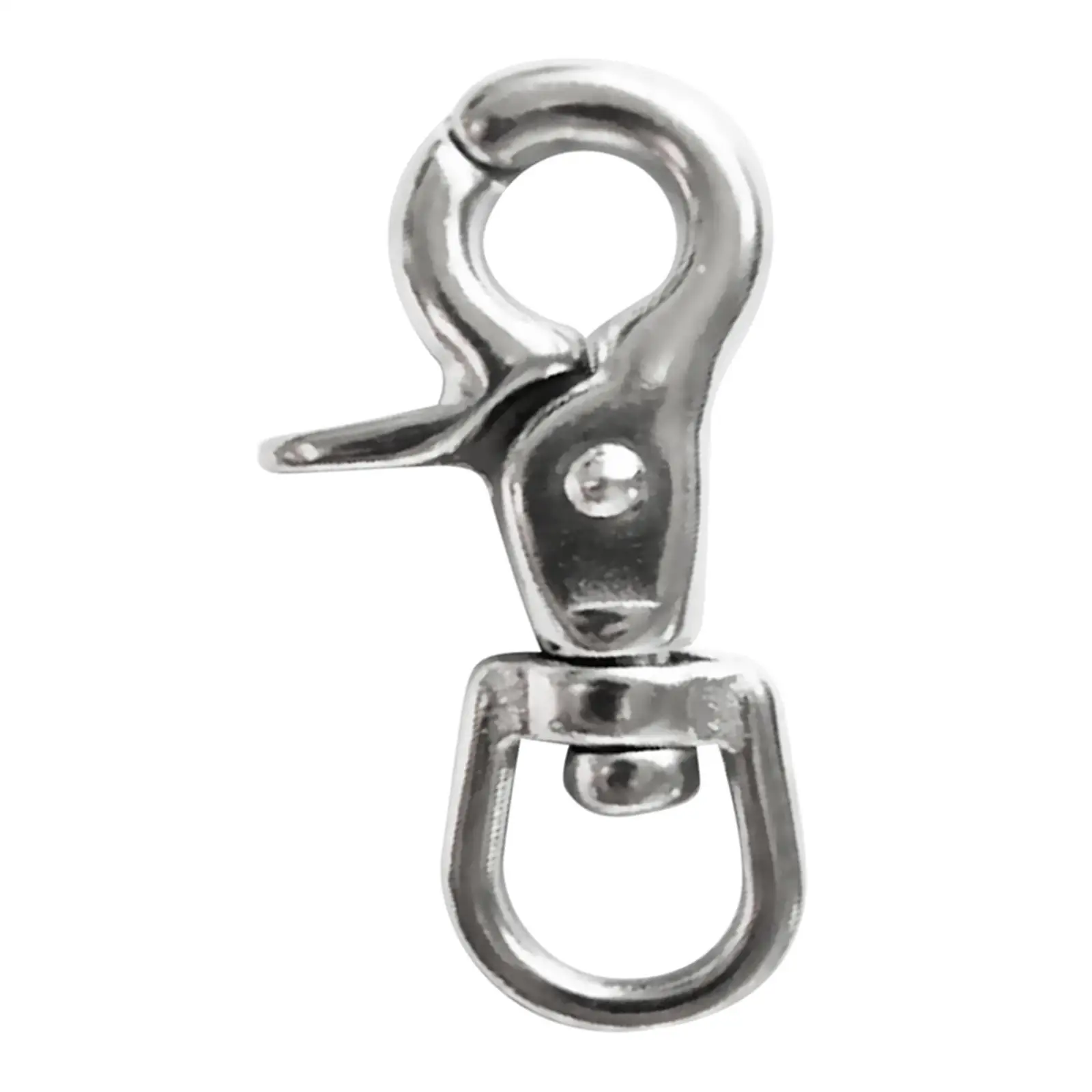 

Серебряные поворотные карабины из нержавеющей стали с защелкой-лобстером для паракорда, брелоков, шнурков и ремней для сумок