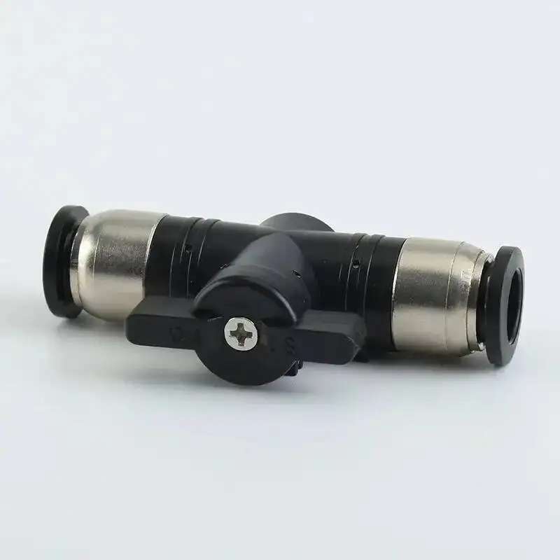 Pneumatic fitting 4/6/8/10/12/14/16mm Ball Hand Valve Switch Quick Plug BUC-4 BUC-6 BUC-10 Air Pipe Docking Quick Connector