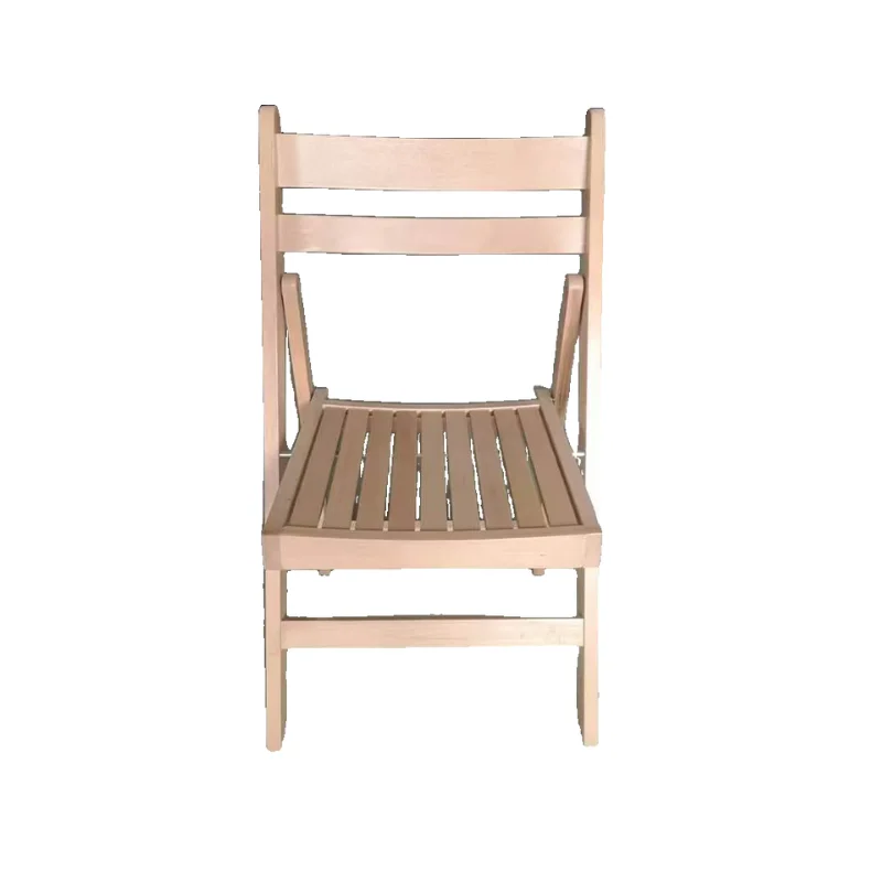 Contemporary Solid Wood Frame Dining Chair Foldable Customize For Restaurant, Cafe, Bistro