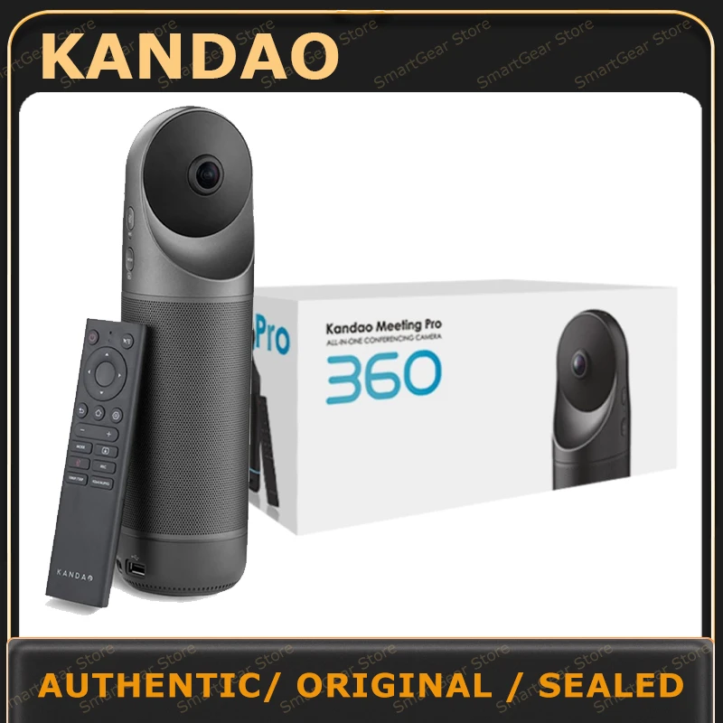 

KanDao Meeting Pro 360 Video Conference Camera, 4-in-One AI Smart Tracking Video Conferencing System, Works on Microsoft Teams,