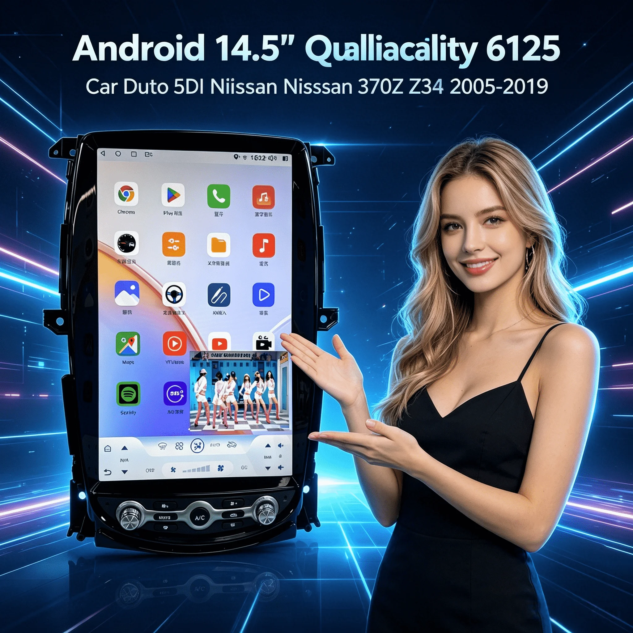 

Android 14.5" Qualcomm 6125 Car Radio For Nissan 370Z Z34 2005-2019 Car Stereo Multimedia Player GPS Navigation Carplay BT DSP