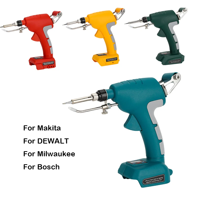 

For Makita/DEWALT/Milwaukee/Bosch 18V Battery Electric Solder Gun Portable Cordless Soldering Gun Electric Soldering Iron