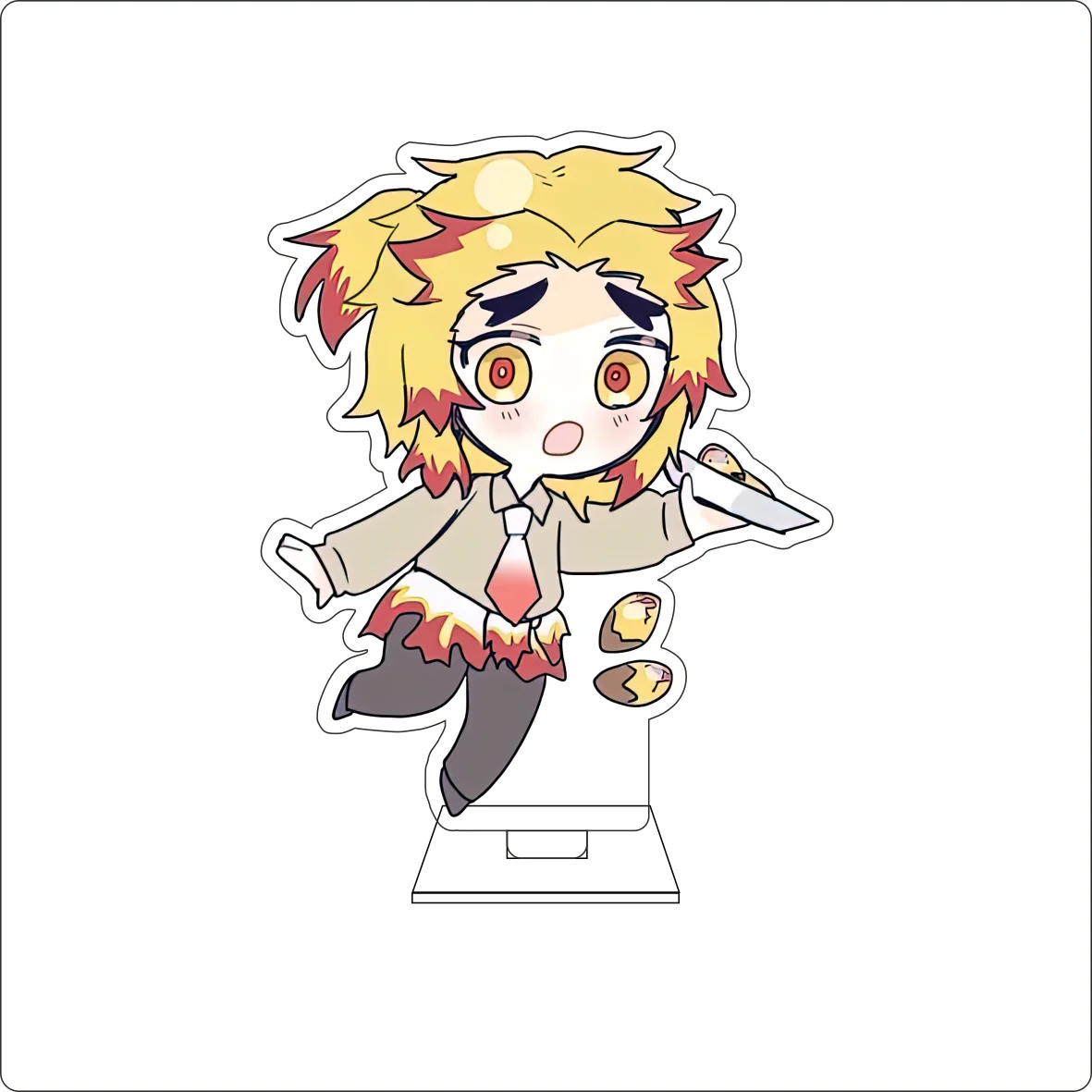 10CM Anime Demon Cosplay Cute Acrylic Figure Stand Plate Tsuyuri Kanawo Hashibira Inosuke Ornaments Gifts view 5