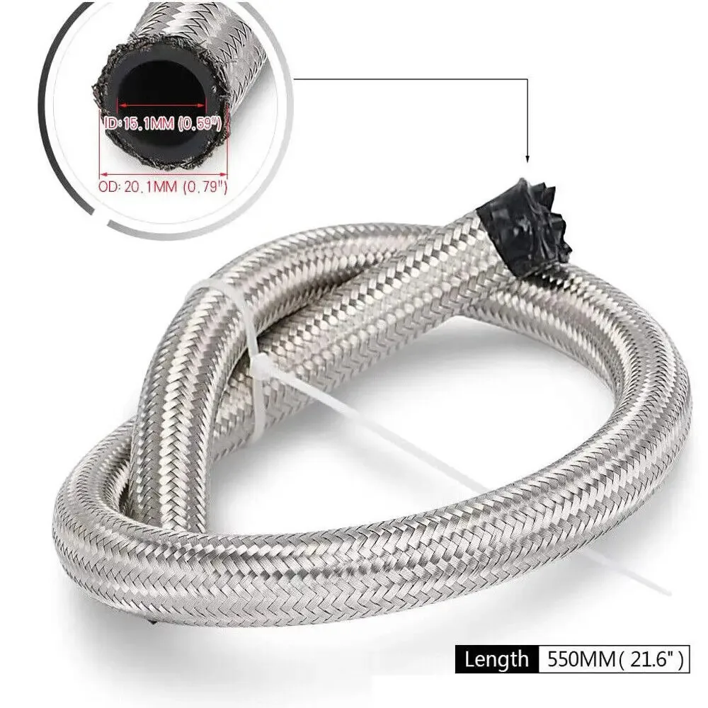 Car Oil Feed Oil Return Drain Line Hose Kit for T3 T4 T6 GT45 T04E T66 Turbo Turbocharger view 5
