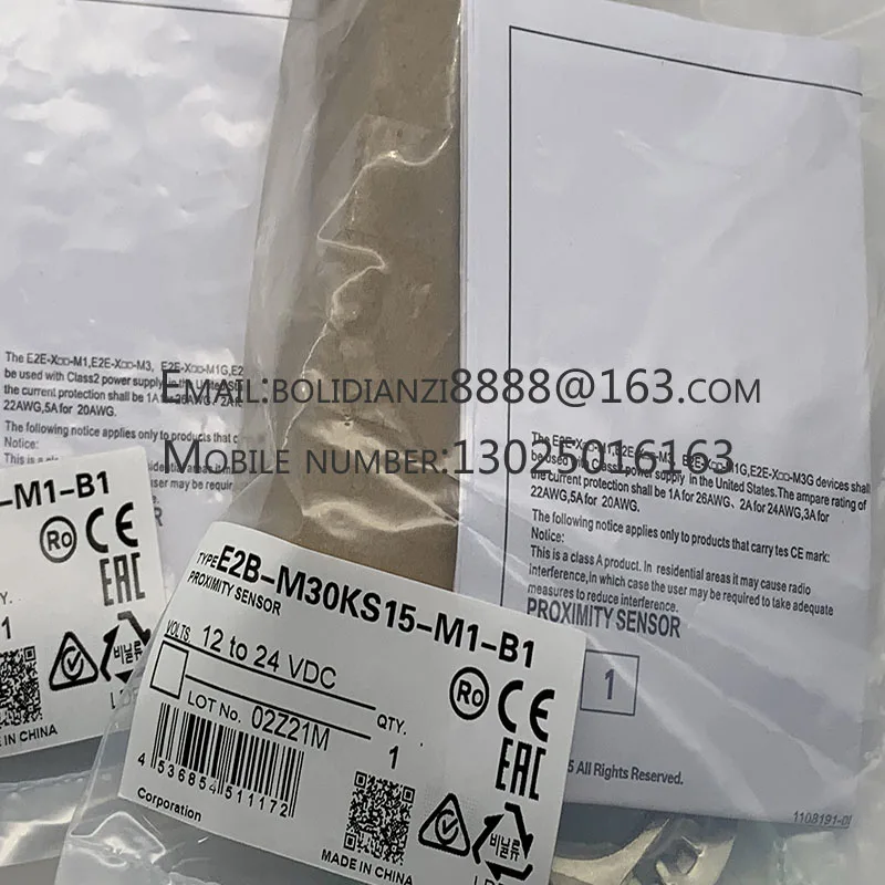 Новый датчик приближения E2B-M30KS15-M1-B1/B2 E2B-M30KS15-M1-C1/C2 Гарантия один год В наличии