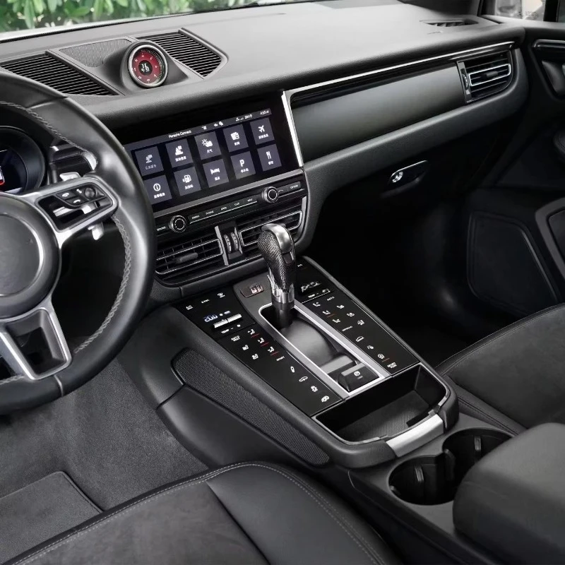 For Macan Interior Accessories Digital Control Panel for Front Interiors Center Console Saddles