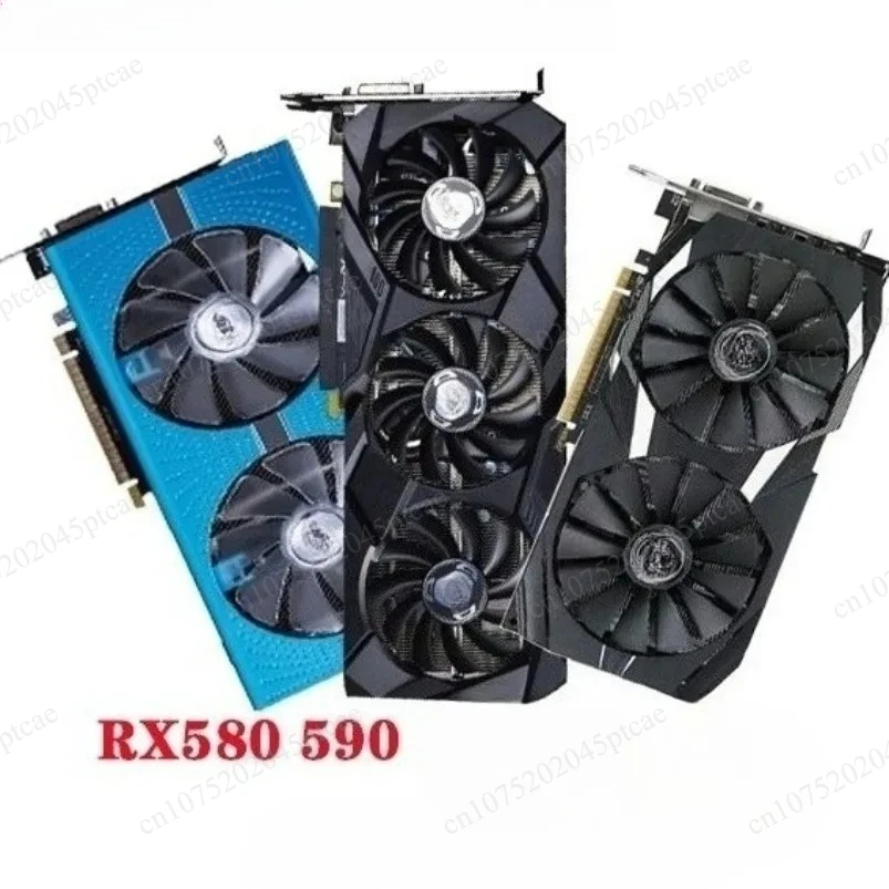 Tarjeta Gráfica Independiente para Juegos RX580 8G 2304 RX590 RX5700XT RX6600 XT