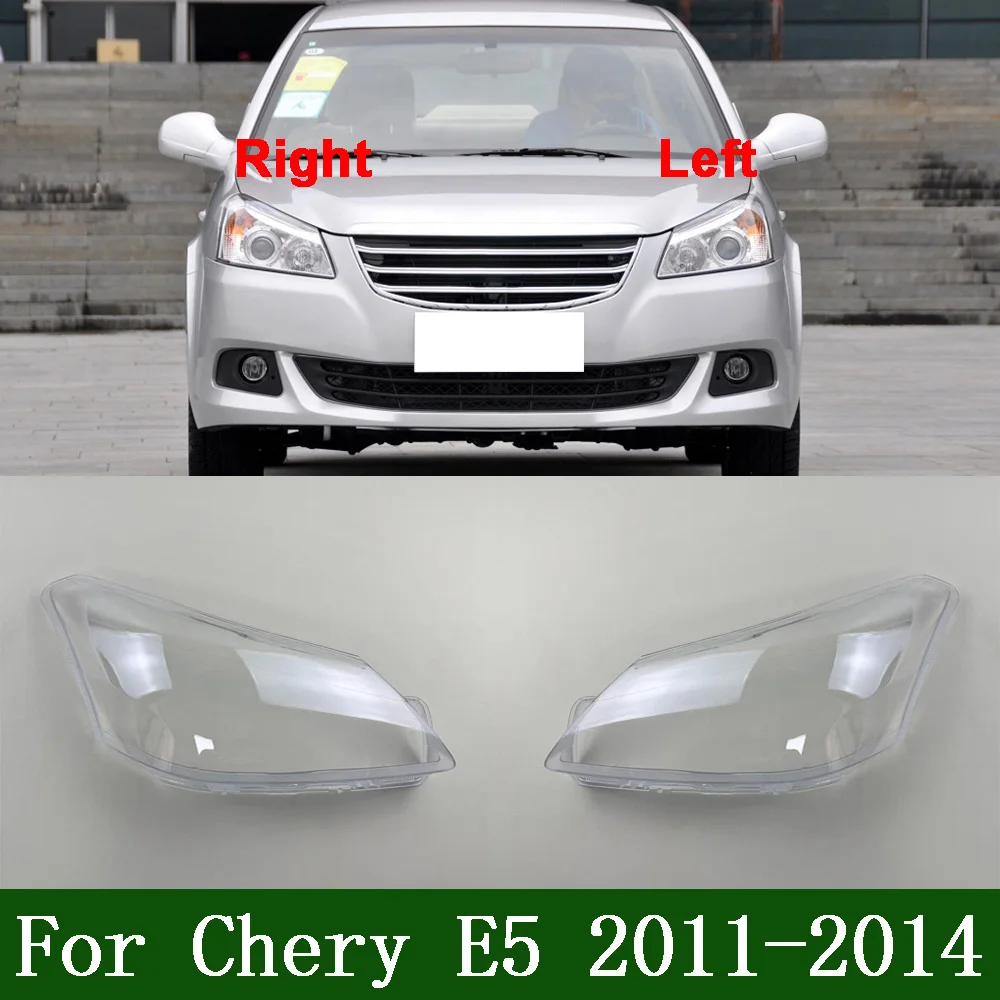 Headlight Transparent Lens For Chery 2011-2014 E5 Headlight Housing Shell Lamp Shade Lens Transparent Headlamp Cover Plexiglass