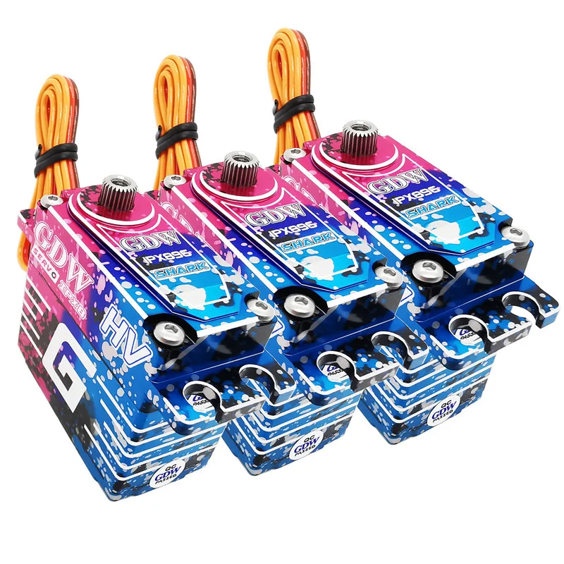 GDW 43kg IPX8 High Torque Digital Servo Brushless Motor Steel Gear Waterproof RC Steering Servo for Underwater Robot Car