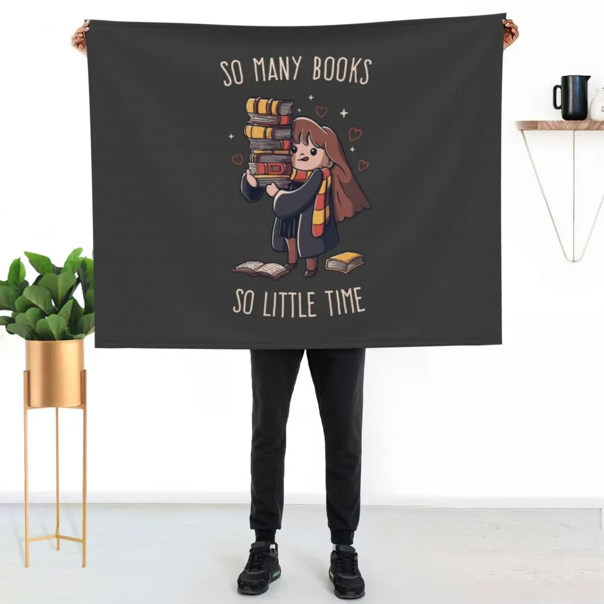 

So many Books So little Time Funny Cute Gift Throw Blanket Soft Bedroom Blanket for Night Sleeping