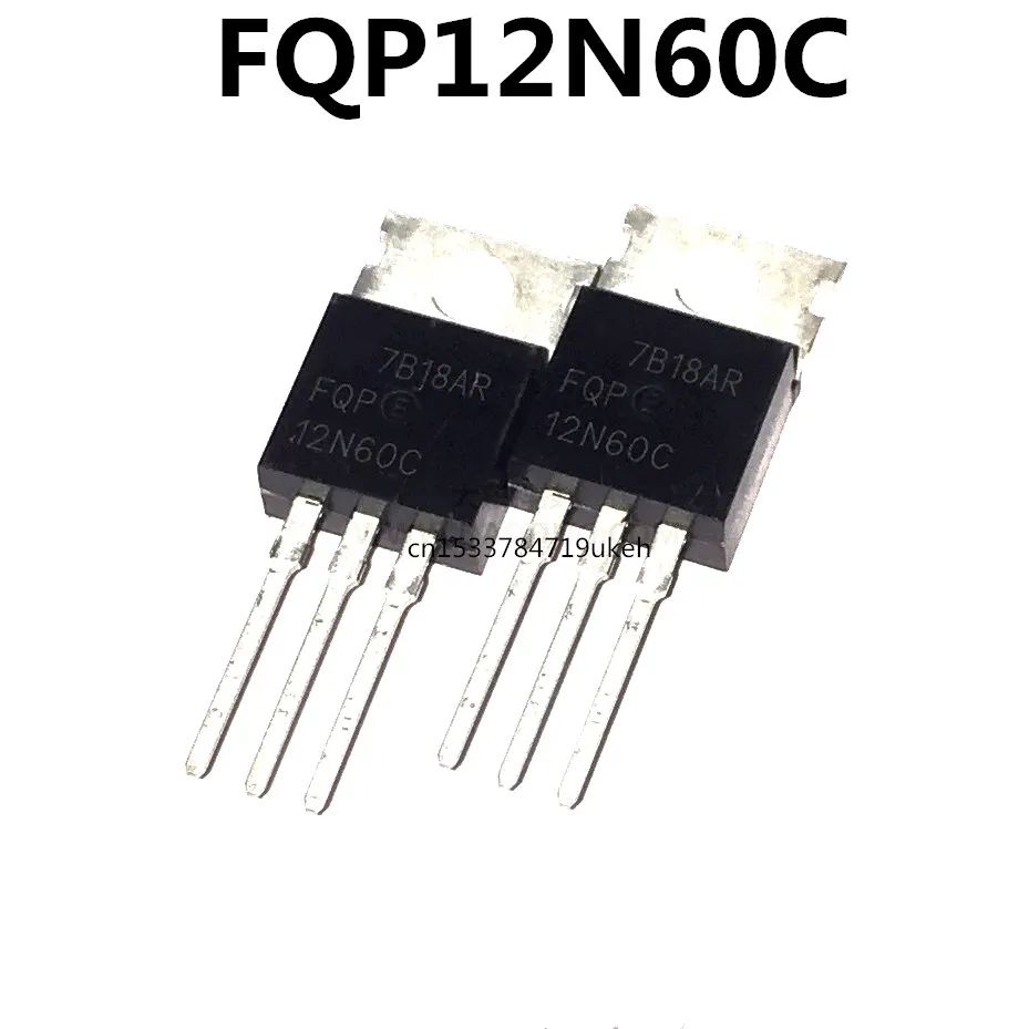 Original 5 uds/FQP12N60C 12N60 TO-220 12A600V