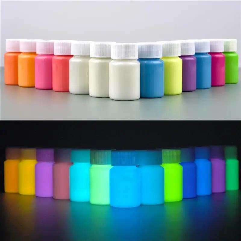 20g/30g/Flasche Fluoreszierende Pigment Leuchtende Farbe Epoxidharz Pigment Glow In Dark Acrylfarben DIY Party harz Farbstoff Liefert
