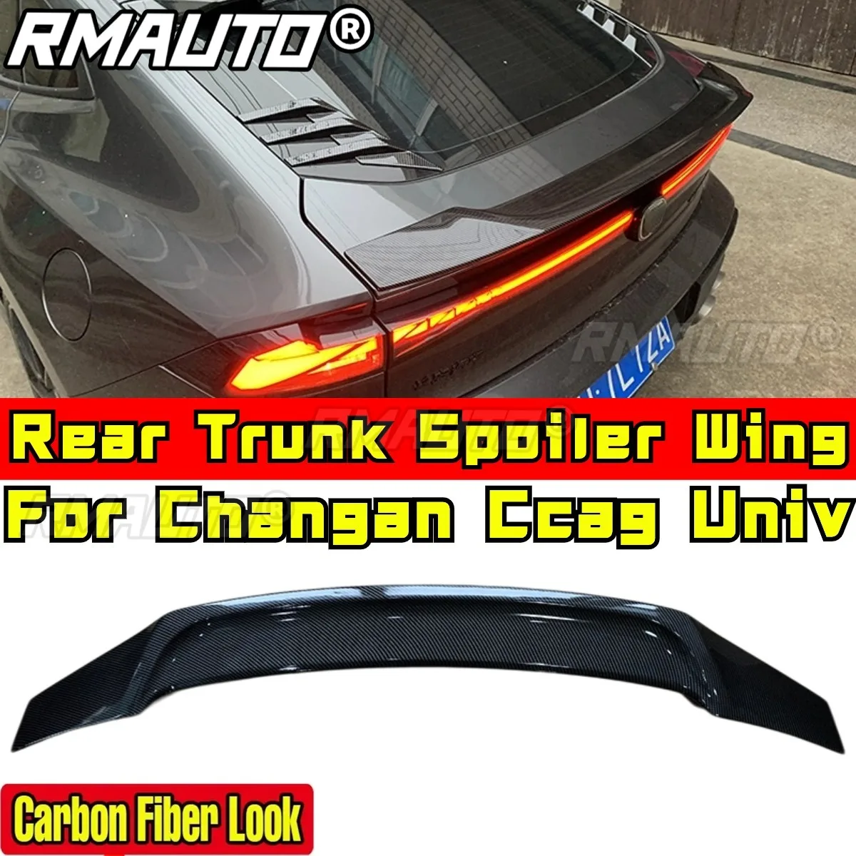 Car Trunk Wing Compatible with for Changan Ccag Univ Body Kit Rear Wing Trunk Spoiler Car Accessories