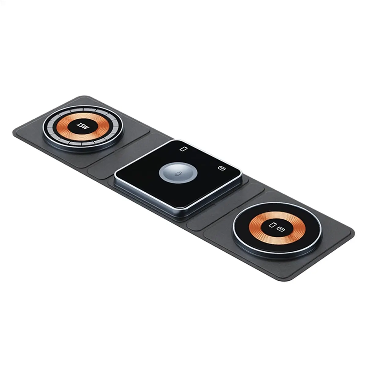 Limited Stock！ Foldable Wireless Charger Pad for // Magnetic Foldable 3 in 1 Wireless Charging Station