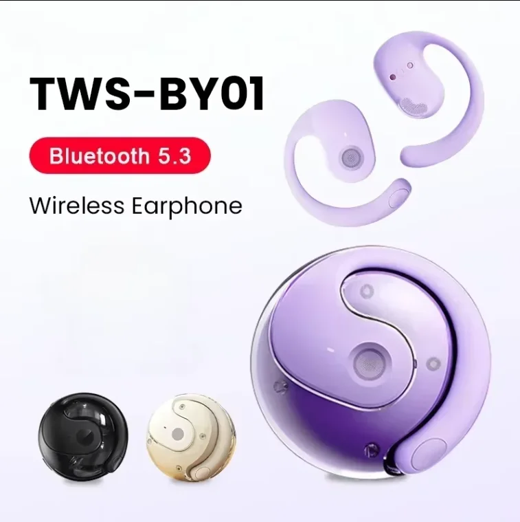 2025 TWS wireless Bluetooth headset T26 long battery life HiFi sound quality earbuds Smart HD call gaming headset