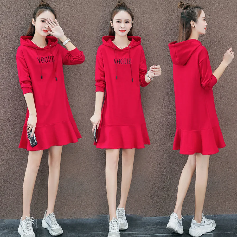 

Pregnant Women Autumn Clothes Long Sleeve Dresses Maternity Lady Casual Dress