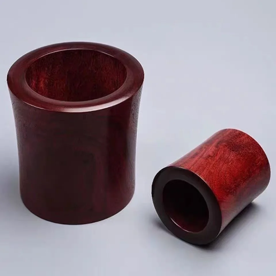 high-end-wood-african-small-leaf-purple-sandalwood-pen-holder-chinese-style-retro-high-aesthetic-desk-office-study-storage