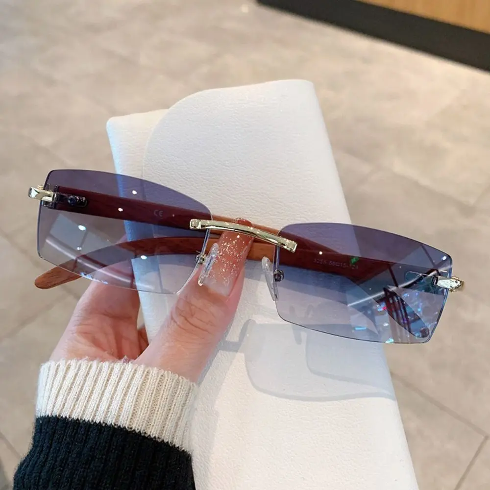 Fashion Gradient Punk Sunglasses UV400 Rectangle Sun Glasses